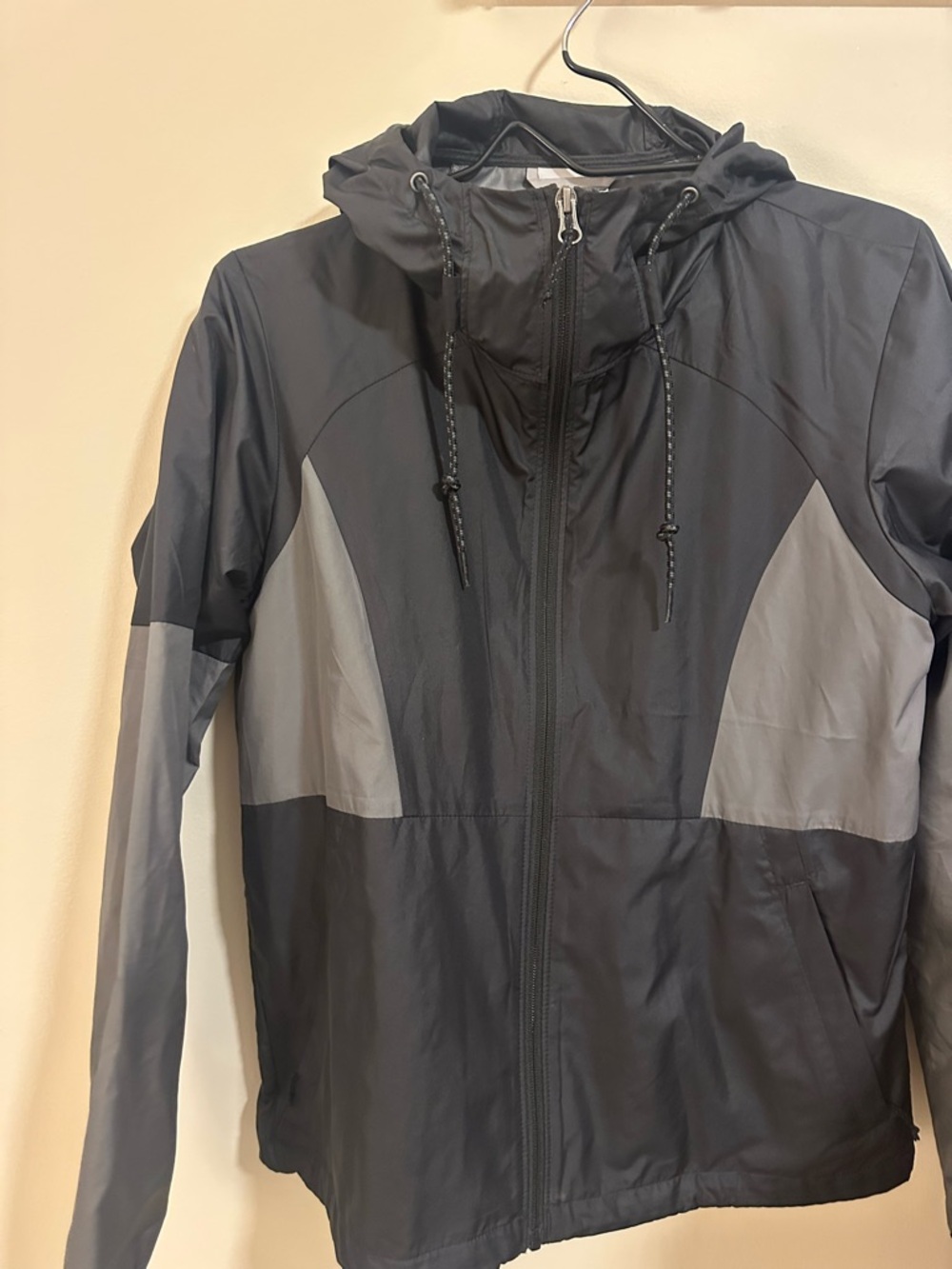 Columbia Black and Gray Hooded Utility Jacket
